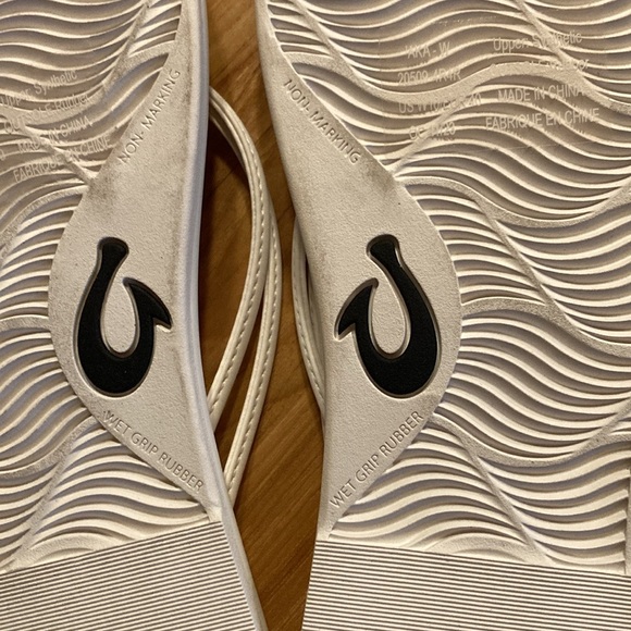NWT Olukai Women’s White Aka Beach Sandal, Size 10 - Picture 13 of 14
